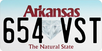 AR license plate 654VST