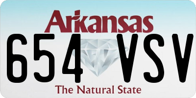 AR license plate 654VSV
