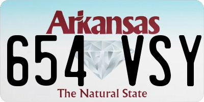 AR license plate 654VSY
