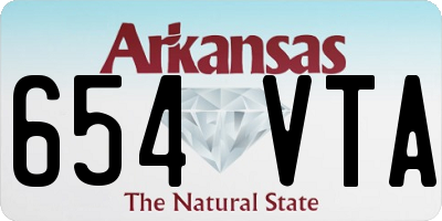 AR license plate 654VTA