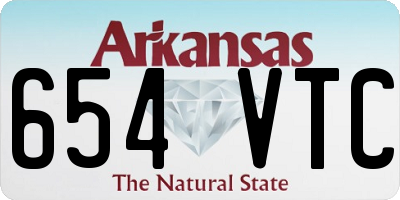 AR license plate 654VTC
