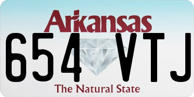AR license plate 654VTJ