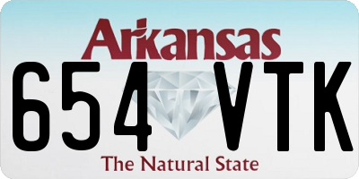 AR license plate 654VTK