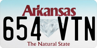 AR license plate 654VTN