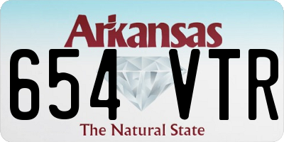 AR license plate 654VTR