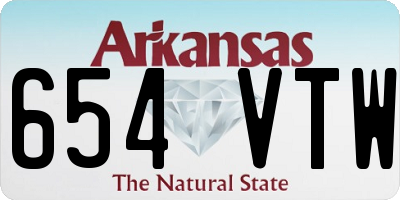 AR license plate 654VTW