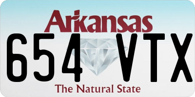 AR license plate 654VTX