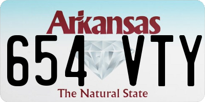 AR license plate 654VTY