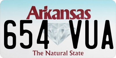 AR license plate 654VUA