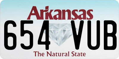 AR license plate 654VUB