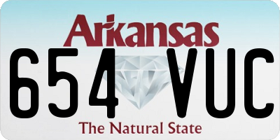 AR license plate 654VUC