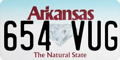 AR license plate 654VUG