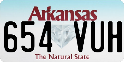 AR license plate 654VUH
