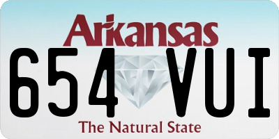 AR license plate 654VUI