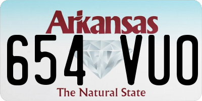 AR license plate 654VUO