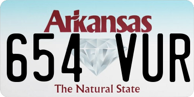 AR license plate 654VUR