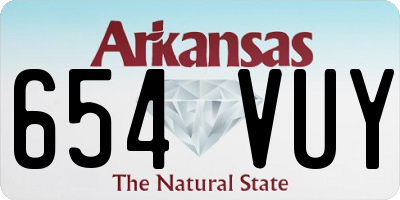 AR license plate 654VUY