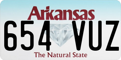 AR license plate 654VUZ
