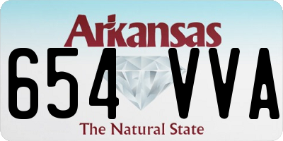 AR license plate 654VVA
