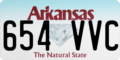 AR license plate 654VVC