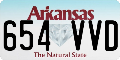AR license plate 654VVD