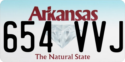 AR license plate 654VVJ