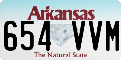 AR license plate 654VVM