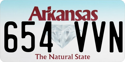 AR license plate 654VVN