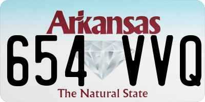 AR license plate 654VVQ