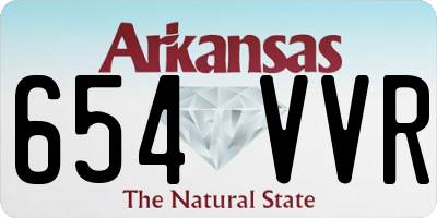 AR license plate 654VVR