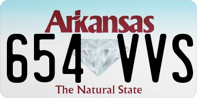 AR license plate 654VVS