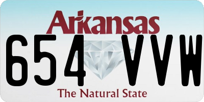 AR license plate 654VVW