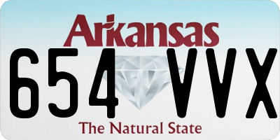 AR license plate 654VVX