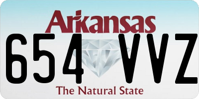 AR license plate 654VVZ