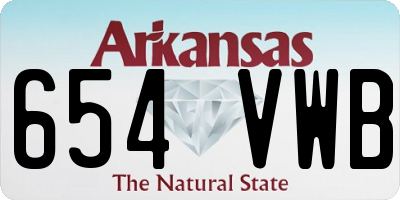 AR license plate 654VWB