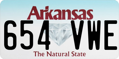 AR license plate 654VWE