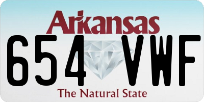 AR license plate 654VWF