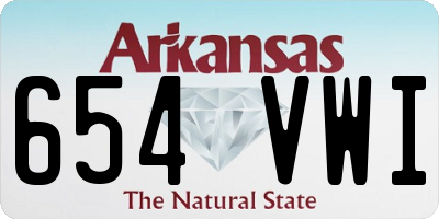 AR license plate 654VWI