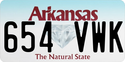 AR license plate 654VWK