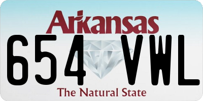 AR license plate 654VWL