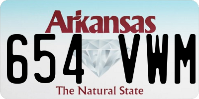 AR license plate 654VWM