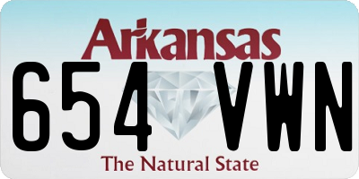 AR license plate 654VWN