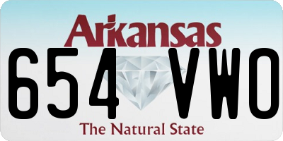 AR license plate 654VWO