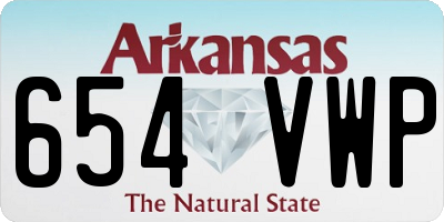 AR license plate 654VWP