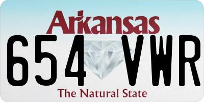 AR license plate 654VWR
