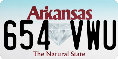 AR license plate 654VWU
