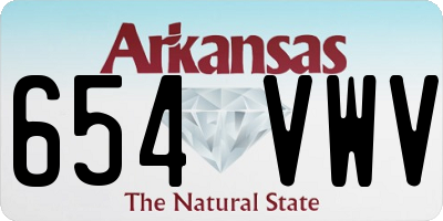 AR license plate 654VWV