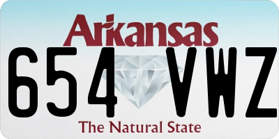 AR license plate 654VWZ