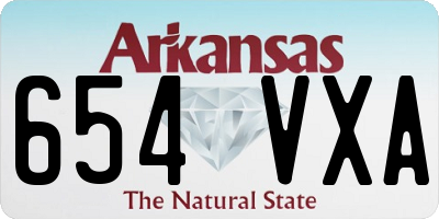 AR license plate 654VXA
