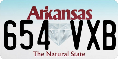 AR license plate 654VXB